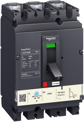 Выключатель автоматический в литом корпусе Schneider Electric EasyPact CVS160B 3п 125А 25кА фото Выключатель автоматический в литом корпусе Schneider Electric EasyPact CVS160B 3п 125А 25кА картинка